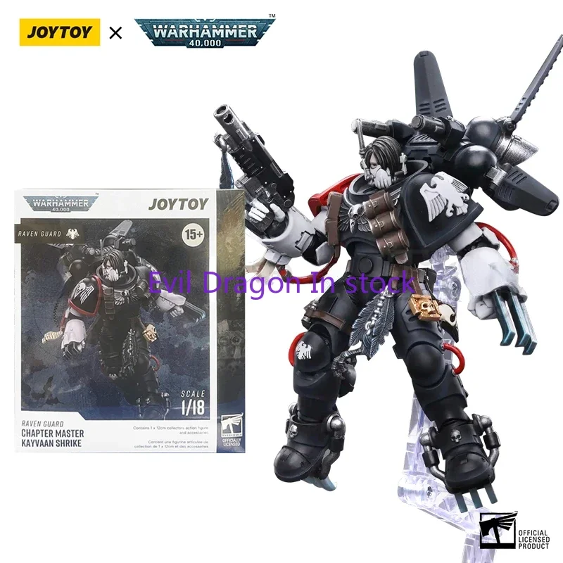 

JOYTOY 1/18 Action Figure Raven Guard Chapter Master Kayvaan Shrike Anime Collection Military Model