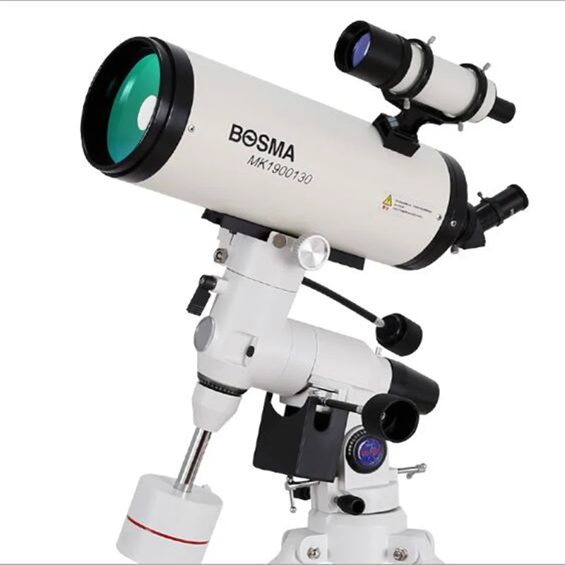 Bosma Maca 130/1900 มม.กระจกหลักกล้องโทรทรรศน์ดาราศาสตร์ Maxvision EXOS-2 เยอรมัน Equatorial Mount 2 นิ้ว ST3 ขาตั้งกล้องเหล็ก