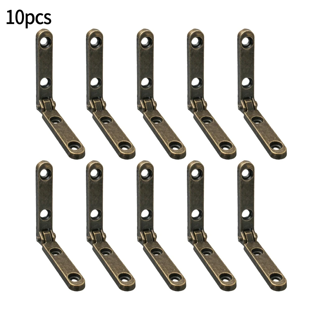 Keep Your Woodworking Projects in Place with 10 Pieces of 90 Degree Hinges Zinc Alloy Hinges – Elegant and Strong!