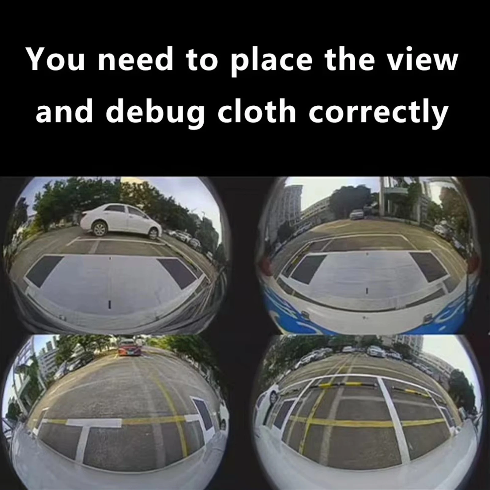 Car 360° panoramic 3D calibration cloth automatically completes calibration