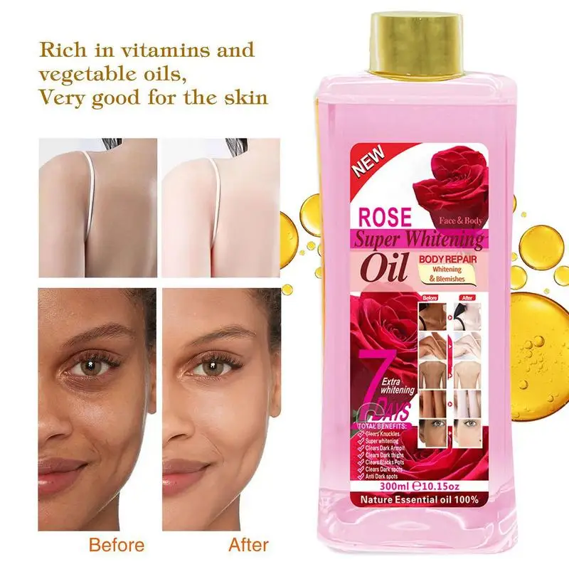 

300ml Body Turmeric Oil Brightening Moisturizing Body Oil Deep Hydration Moisturizer Nourishing Smoothing Body Serum Oil