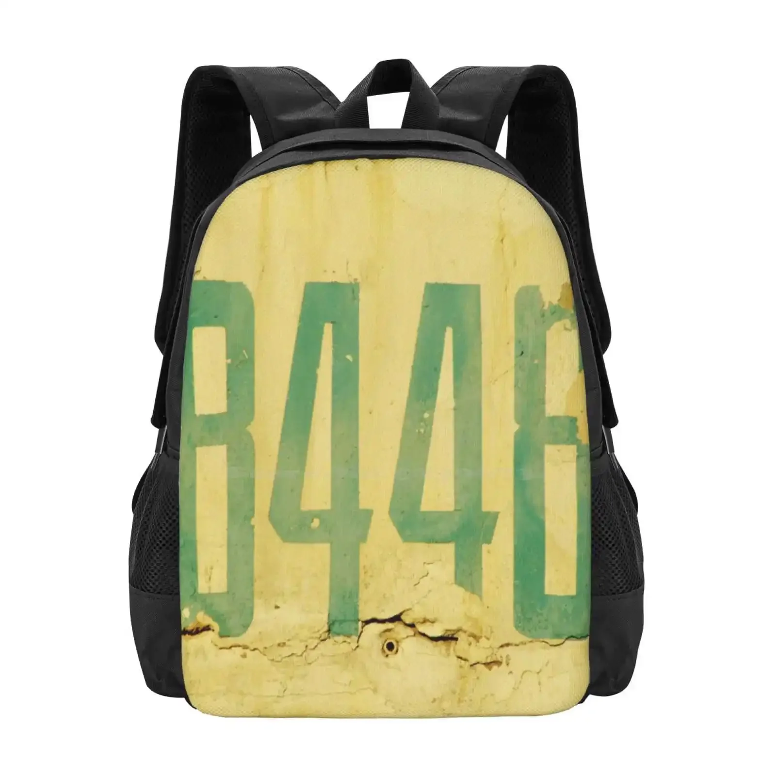 The Secret Code Hot Sale Schoolbag Backpack Fashion Bags Old Numbers Peeling Retro Abstract Quirky Minimalist Minimalism Urban