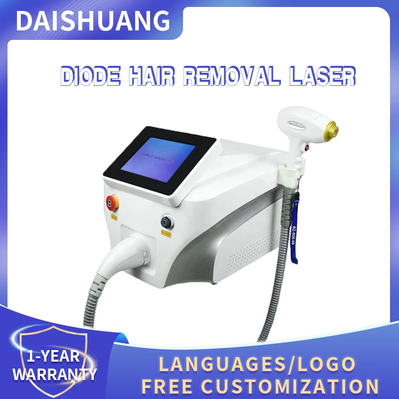 New 3 Wavelength Diode Laser Hair Removal Specialized Equipment 755 808 1064nm Facial Hair Removal Ice Certification epilator