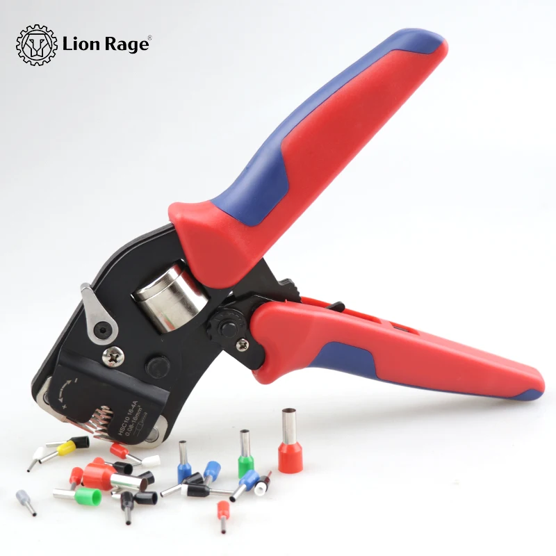 Ferrule Crimping Tools Tubular Wire End Terminal Mini Pliers Adjusting Knob Electrician's Clamp HSC10 16-4