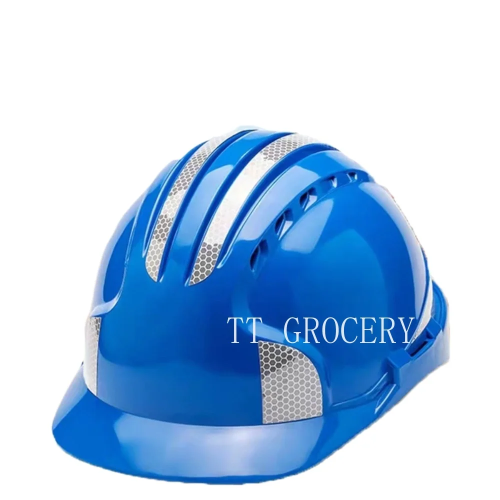 

Construction Safety Helmet Thicken ABS Breathable Hard Hat with Reflective Stickers Protective Helmet for Engineer Workplace Hat