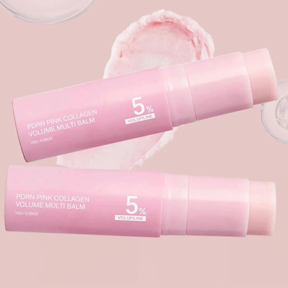 Korean PDRN Pink Collagen Volume Multi Balm,Collagen Peptide Instant Lift Firming Moisturizer Booster For Eye Face Neck Wrinkle