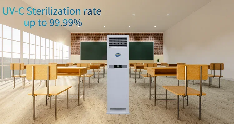 air purifier heat recovery uv air sterilizer air conditioning ventilation with HEPA filter Activated carbon filtration