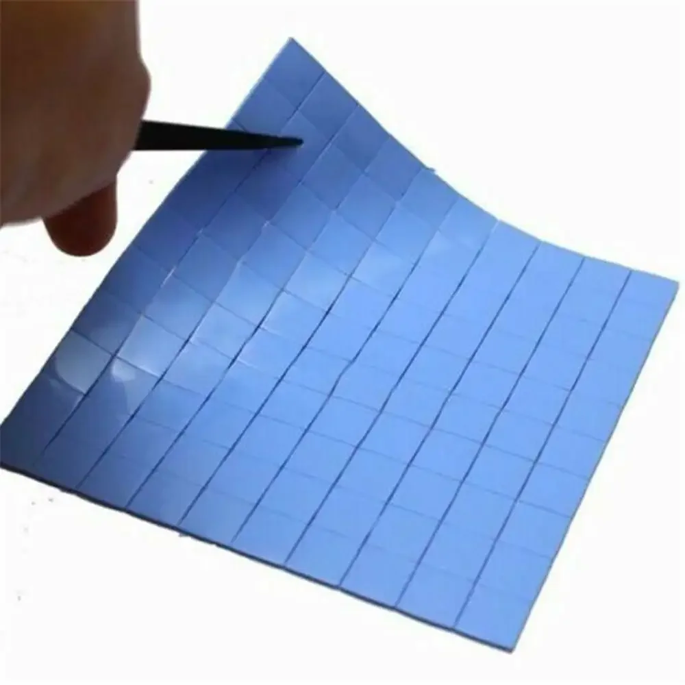 100pcs Heatsink Thermal Pad GPU CPU Heat Sink Cooling Conductive Silicone Pad 100*100*0.5mm Paste Processor Accessories