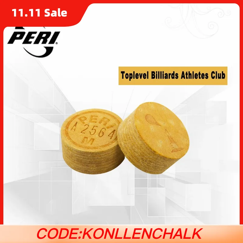 

PERI-Professional Tip for Billiard Pool Cue, Professional Billiard Accessories, Champion Billiards Athletes Use Tip, 14mm