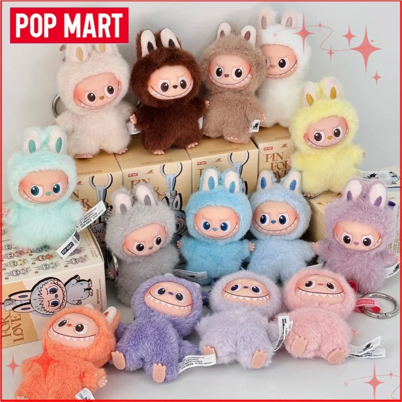 

POPMART Labubu V4 Pin for Love Series Виниловая плюшевая слепая коробка Подвеска Брелок