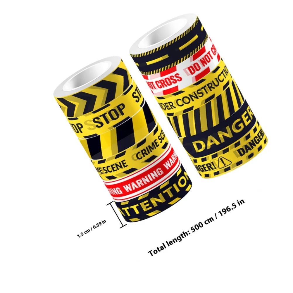 12 Rollen transparentes Klebeband für Scrapbooking, Bastelset für Zeitschriften, Fotoalben, handgefertigte Projekte, Washi-Tape, dekorativ