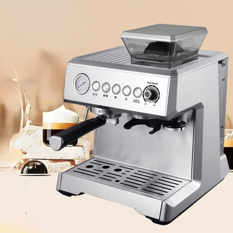 Semi-automatic home espresso machine Multifunctional Integrated grinder coffee machine Electric coffee machine,Cappuccino,Latte