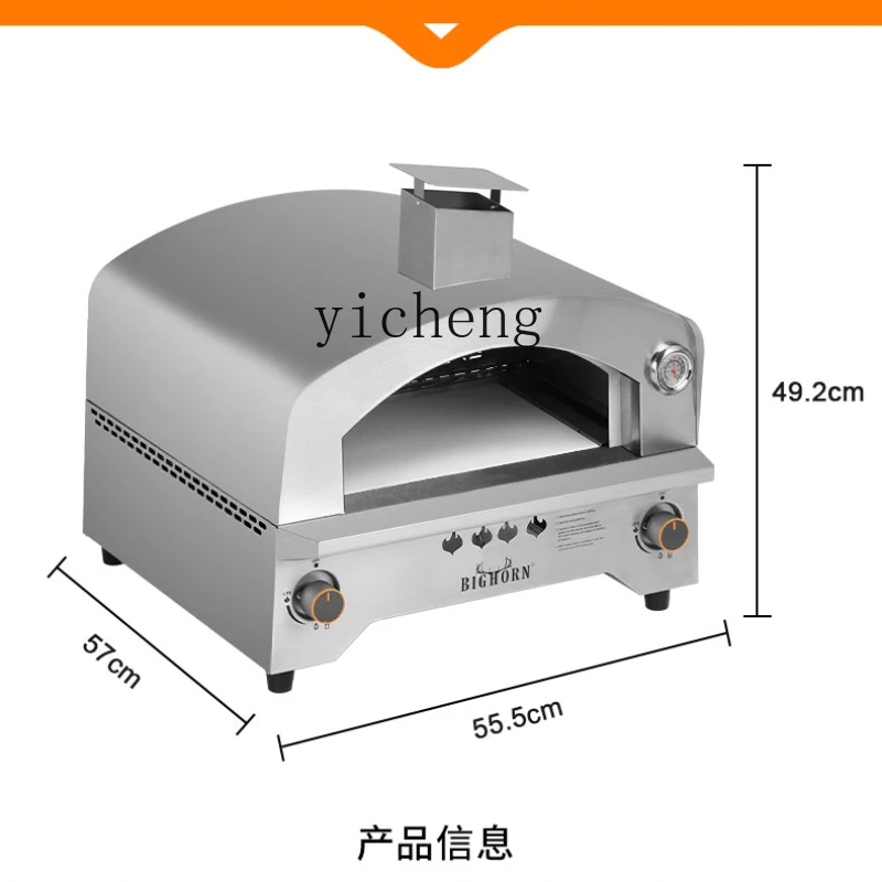 

XL Large Gas Pizza Oven Traditional Kiln Stainless Steel Barbecue Grill Outdoor Household Villa