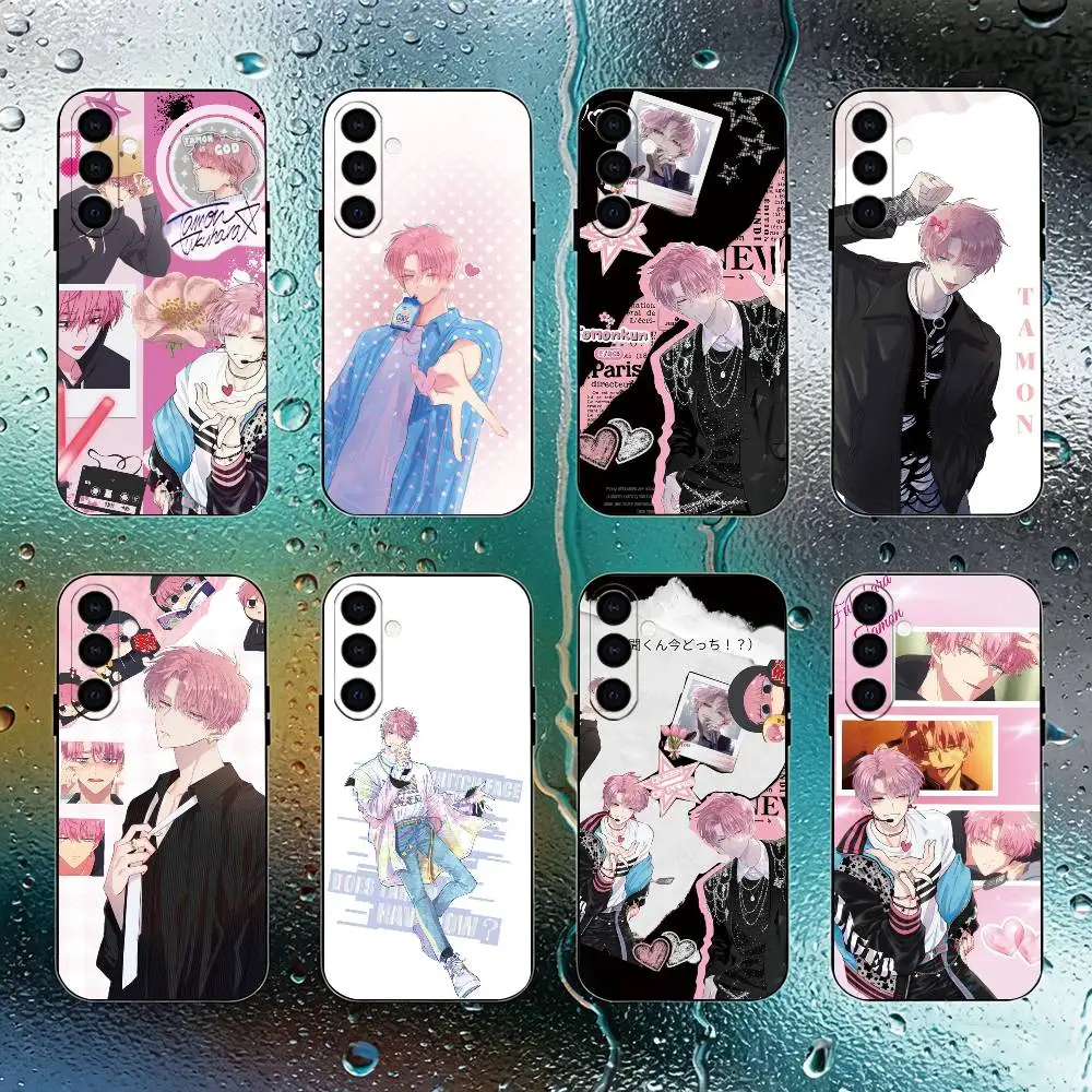 Tamon s B-Side Phone Case For Samsung Galaxy A73,A72,A71,A70,A53,A52,A51,Soft Silicone Black Cover