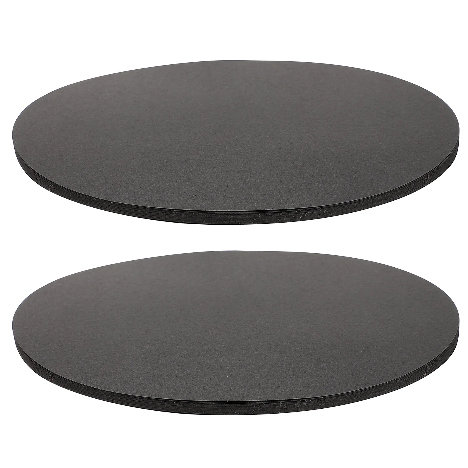 

50 pcs Black Cardstock Thickened Round Drawing Cardboard For Diy Painting Sketch Art Projects Coloring Paper