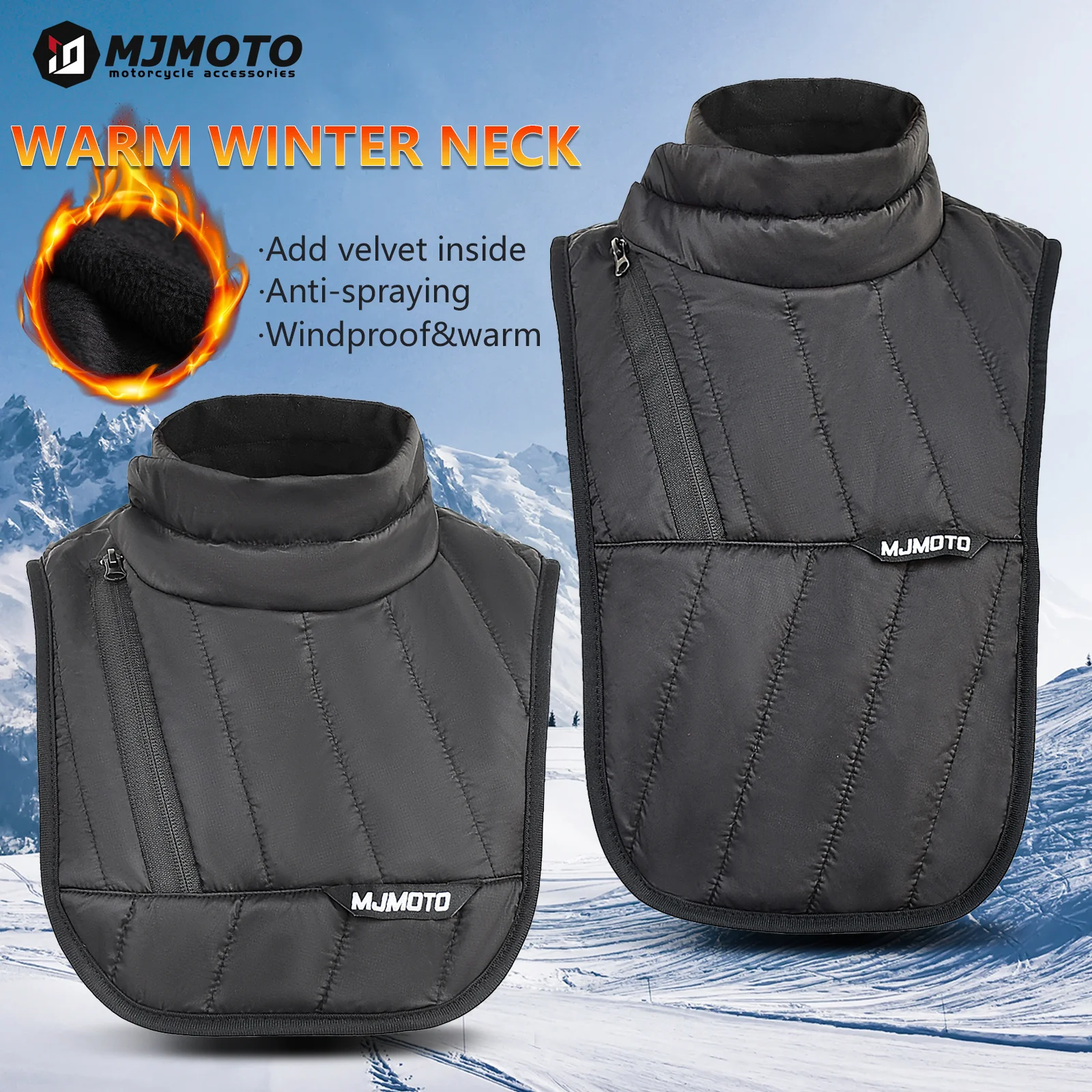 

Мотоциклетный термошарф для шеи, зимний сохраняющий тепло, защита для груди и шеи для мотокросса, водонепроницаемая Балаклава для мотоциклиста, холодостойкая