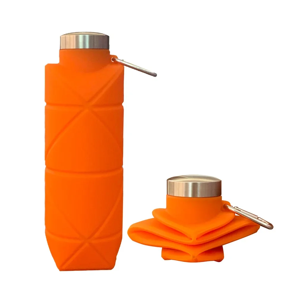 1Pcs Silicone Diamond Folding Cup 700ml Outdoor Sports Cup Portable Outdoor Household Water Bottle Collapsible Water Cup view 4