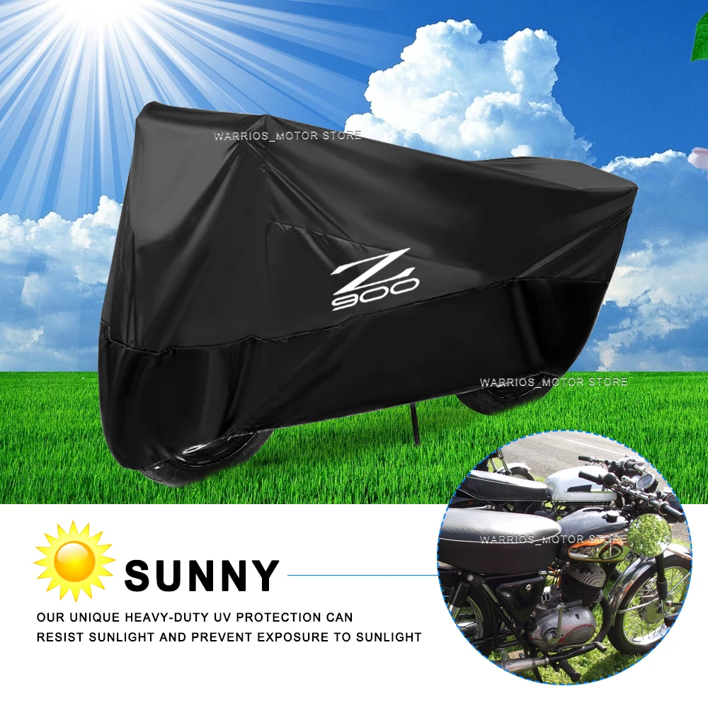 For Z900 Z900 2017 2018 2019 2020 2021 2022 Motorcycle Cover Waterproof Outdoor Rain Dustproof UV Protector Covers