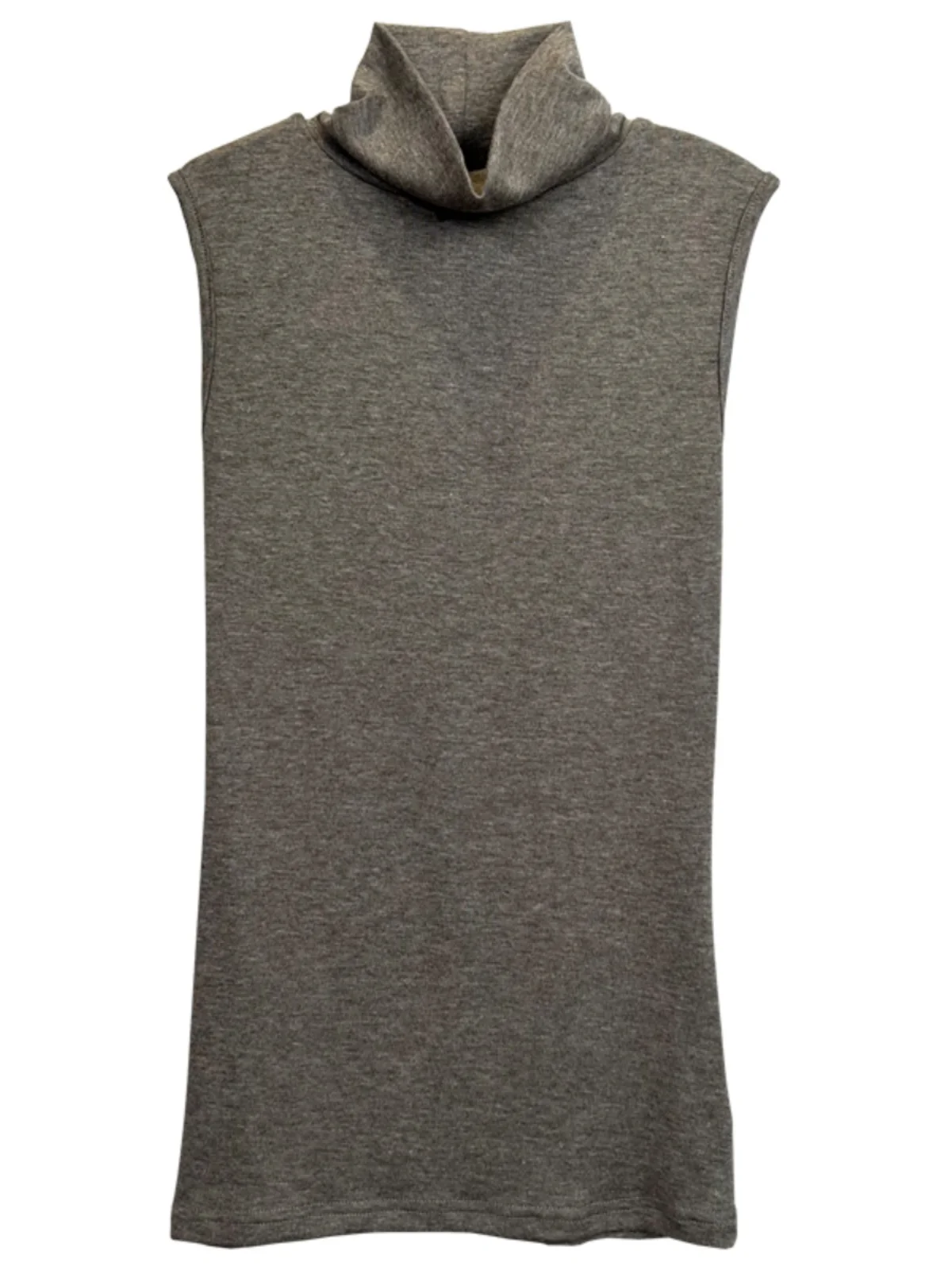 Seksowny dopasowany top z wysokim kołnierzem, elastyczny, wyszczuplający, damski T-shirt z dzianiny Dongda Gate, bazowy, jednolity kolor, do pracy.