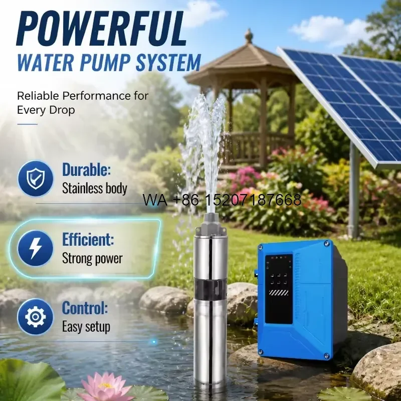 Wmwmnu for SHABO Solar Powered Submersible Water Pump /h 35m 3 Inch DC 24V 300W Model 3SC3-35-24-300 for Agriculture
