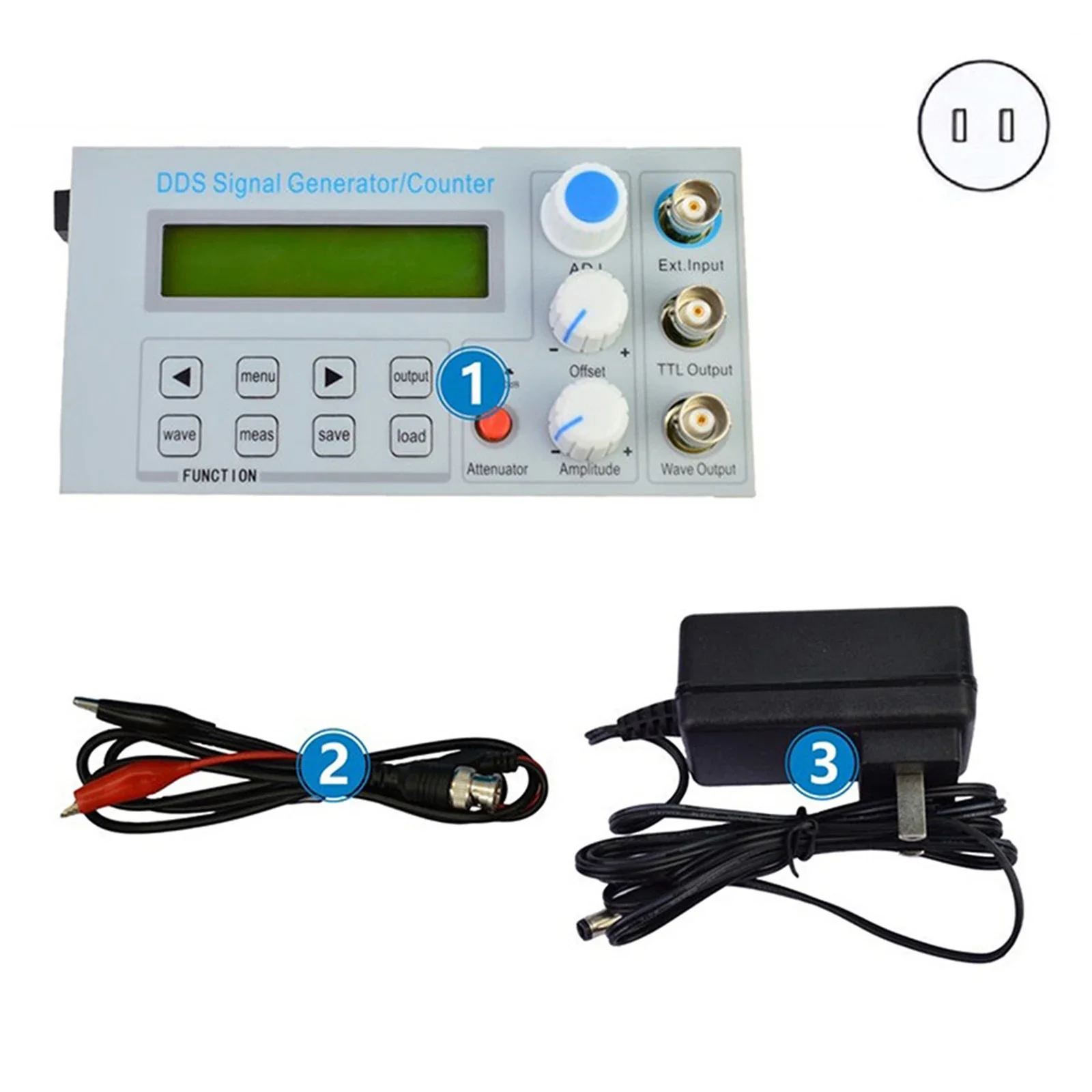 

SGP1010S Function Signal Generator Embedded Panel DDS Function Signal Generator Frequency Counter 10MHz Teaching Instrument