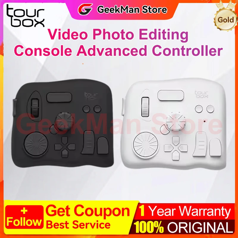 ~^! وحدة تحكم تحرير صور الفيديو Tourbox وحدة تحكم متقدمة لتبسيط تحسين Lightroom SAI Premi مع مدخلات إبداعية مخصصة