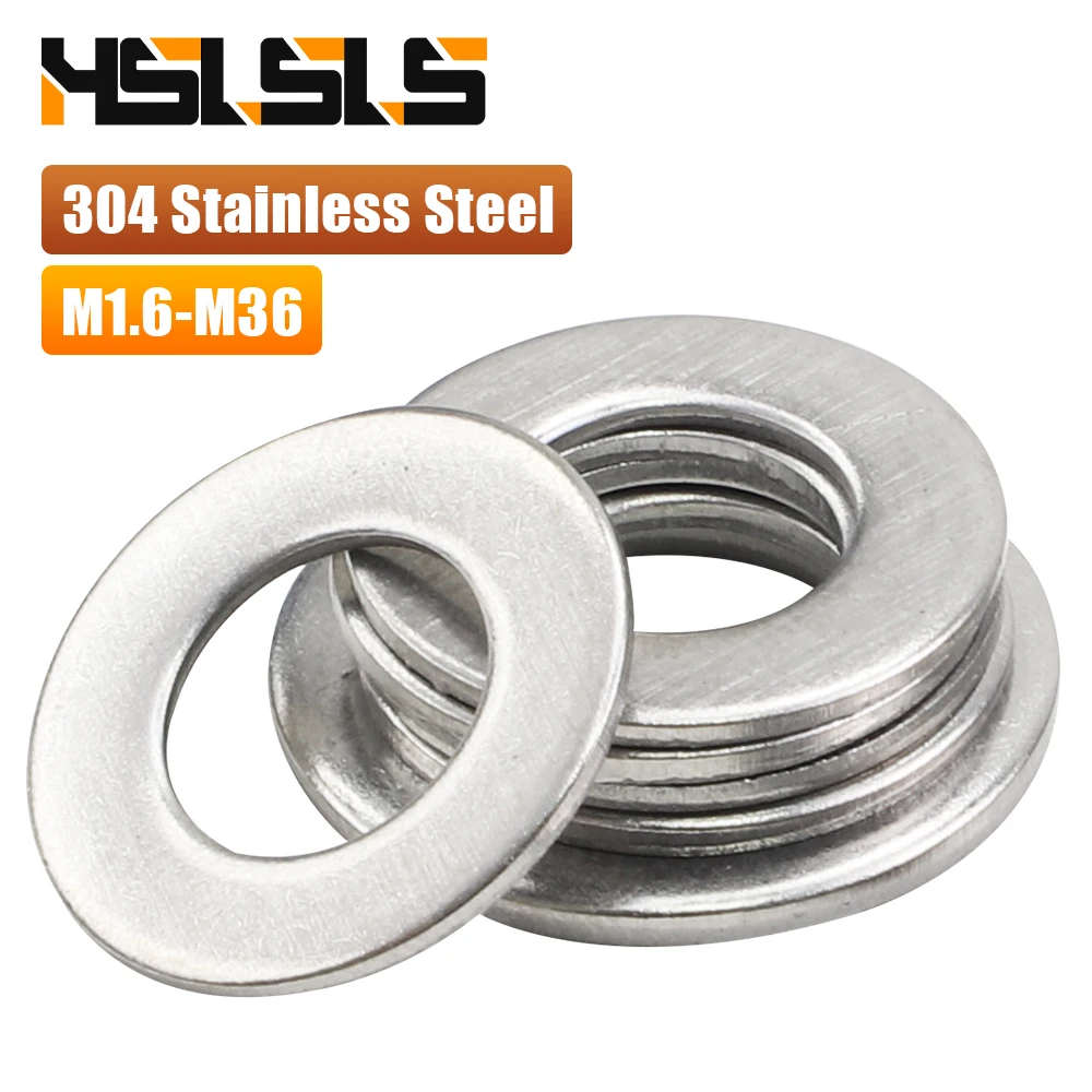 

Flat Washer M1.6 M2 M2.5 M3 M4 M5 M6 M8 M10 M12 M14 M16 M18 M20 Stainless Steel Plain Washer DIN125