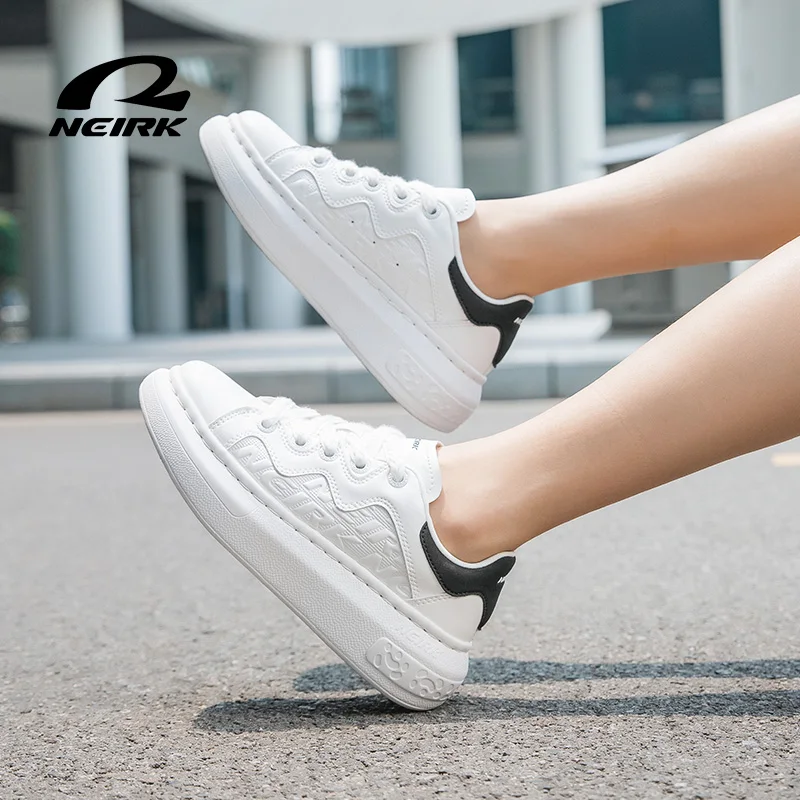 

NEIRK New Thick Soled White Shoes Breathable Casual Sports Shoes Versatile Board Shoes For Men And Women