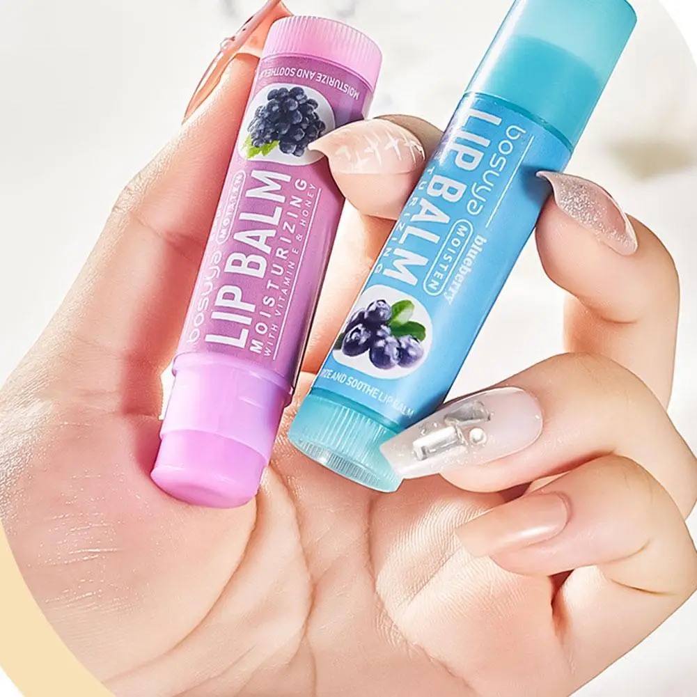 24 قطعة سلسلة الفاكهة مجموعة بلسم الشفاه ترطيب إصلاح مكافحة متصدع غير لزجة ترطيب فيتامين E بلسم الشفاه الشتاء العناية بالبشرة