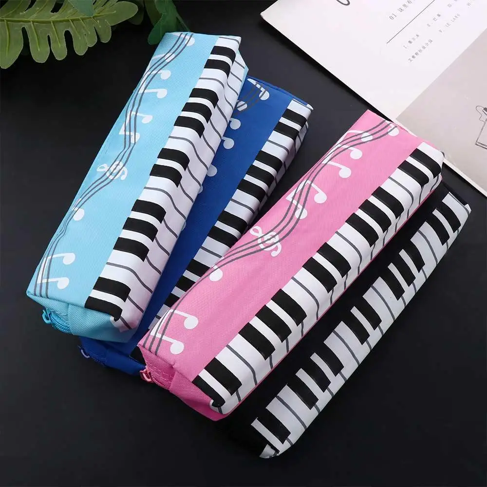 

Bag Music Box Oxford Cloth Single Layer Musical Note Piano Pouch Piano Note Pencil Bag Musical Pencil Cases Student Pencil Case