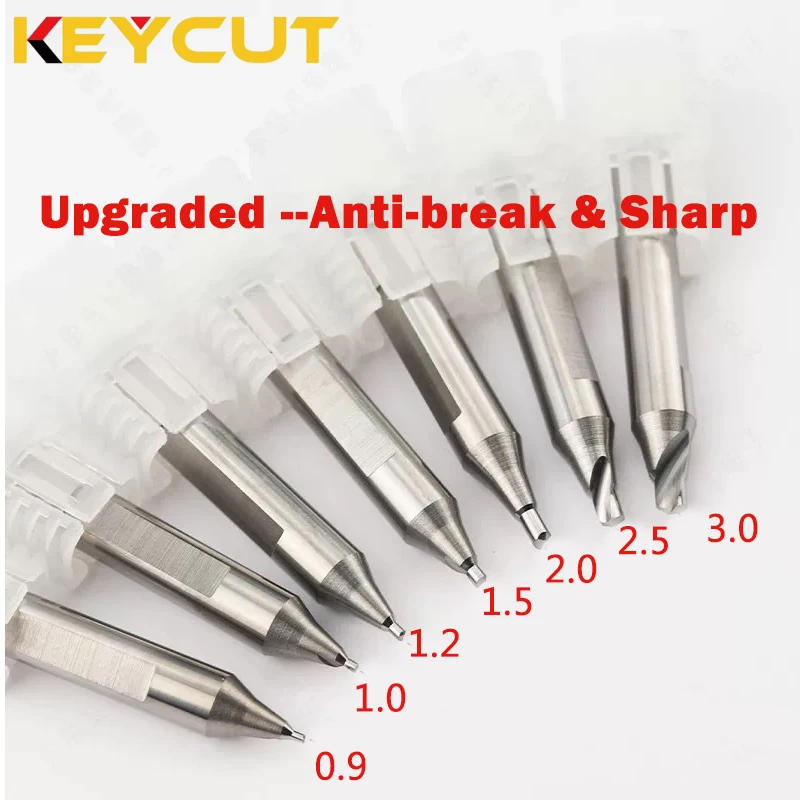 Wear Resistant Milling Cutter 0.9-3.0mm for Wenxing DEFU Manual Vertical Key Machine Locksmith Tools