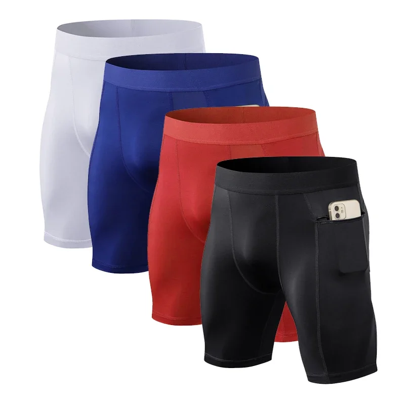 Herren Schnelltrocknende Kurze Kompressions-Laufhose Fitness-Sportshorts Leggings Männer-Unterwäsche Herren-Leggings Sportbekleidung
