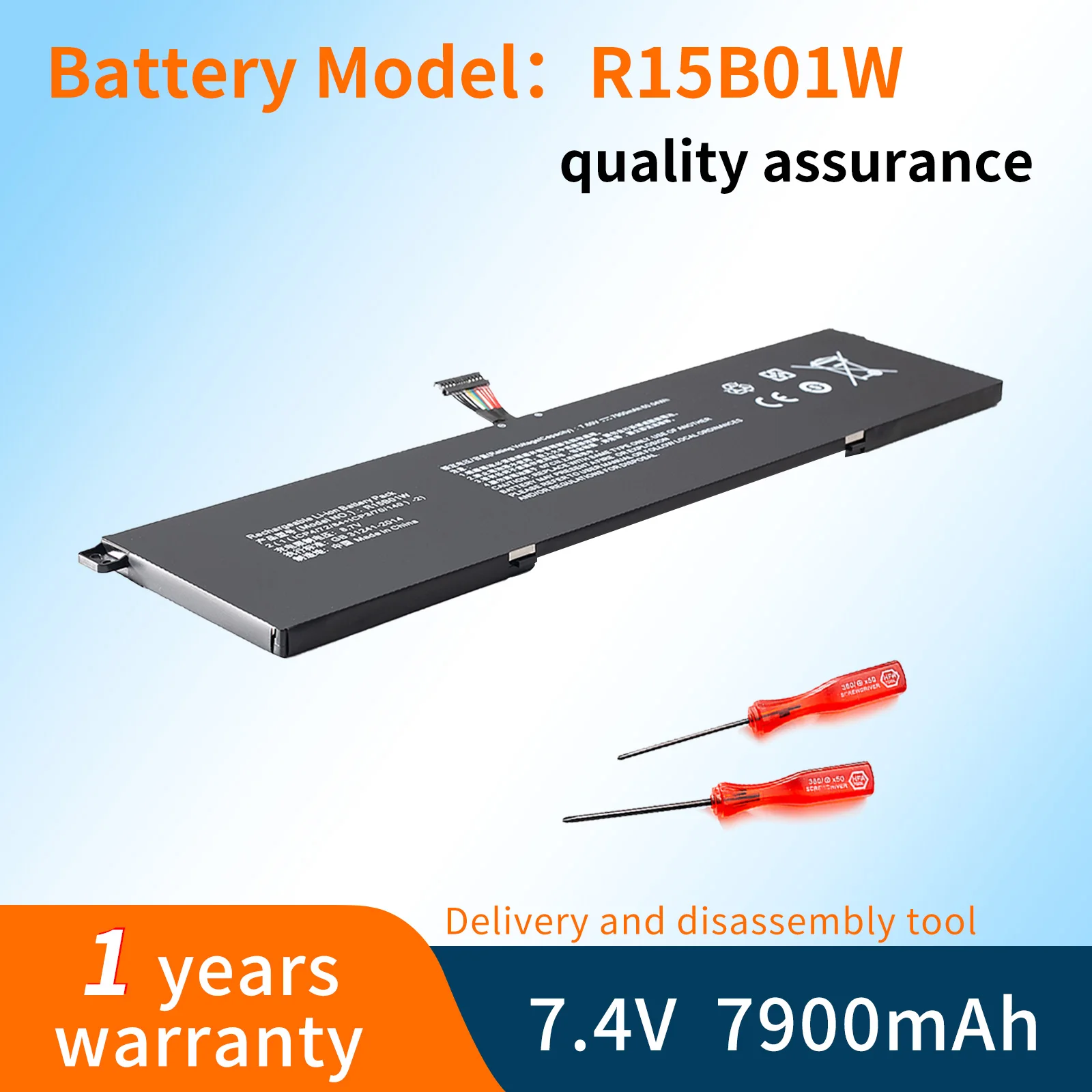 BVBH R15B01W nuova batteria per Laptop per Notebook Xiaomi Pro 15.6 "GTX TM1701 serie 7.6V 7900mAh 60.04WH