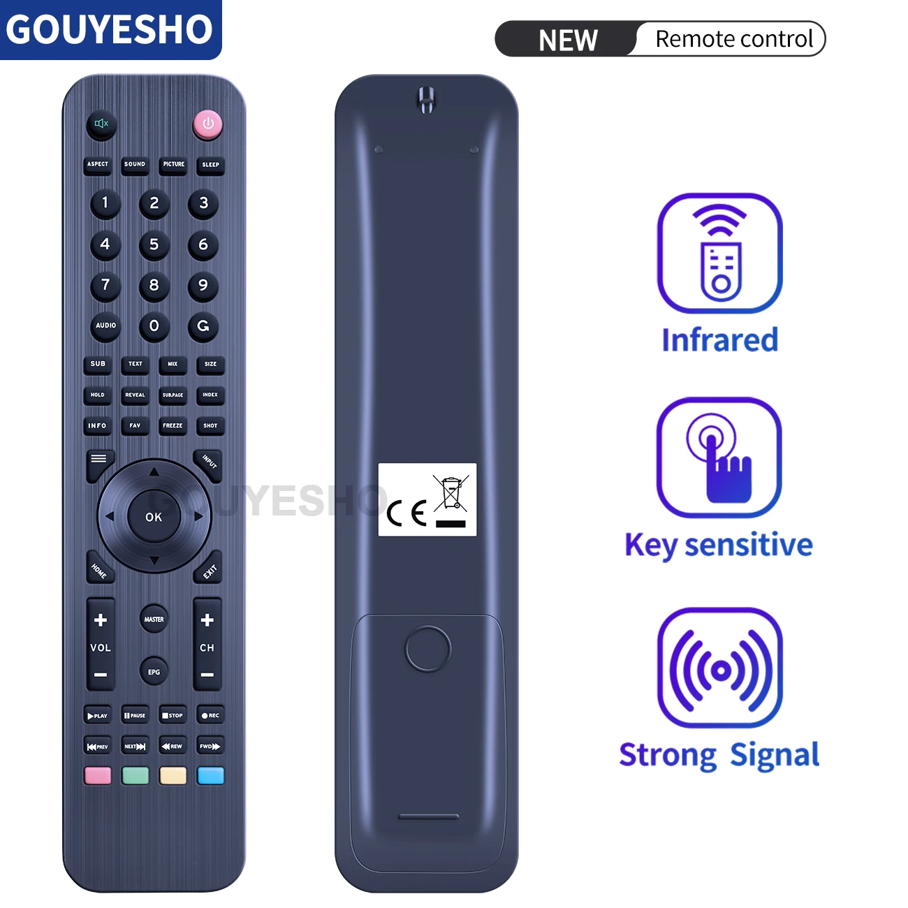 New Remote control for STRONG Kivi TV KT1157-HG 24HK30B 24HK30G 32FK30G 49UK30G 43UK32G 55UC30S UK30S