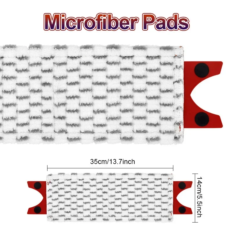 Microfiber Floor Mop Pads Reusable Mop Cloth Replacement for Vileda UltraMax/UltraMaT 2in1 Quick Drying Machine Washable