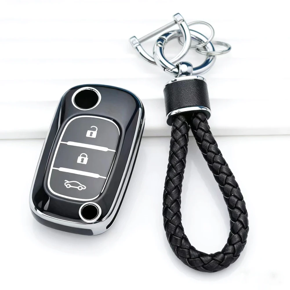 

Чехол для автомобильного ключа из ТПУ для Renault Fluence, Clio, Megane, Kangoo, Lacia, LADA Largus, Kalina, Granta, Vesta, X-Ray, а также для Mercedes-Benz Smart Fortwo