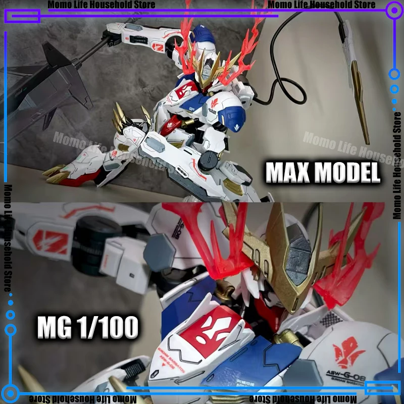 

In Stock Max 1/100 Mg Asw G 08 Barbatos Lupus Assembly Model Kits Plastic Skeleton Kits Action Figure Robot Plastic Gifts Toys