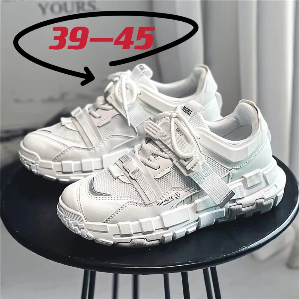 Fashion Men's Shoes 2023 New Lazy Premium Swivel Buckle Elevated Sneakers High Beauty Personalized Leather Casual Shoes