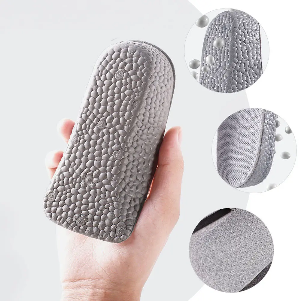 2Pairs Height Increase Insoles Invisible Inner Heightening Shoe Pads Lightweight Breathable Arch Support Shock Absorption