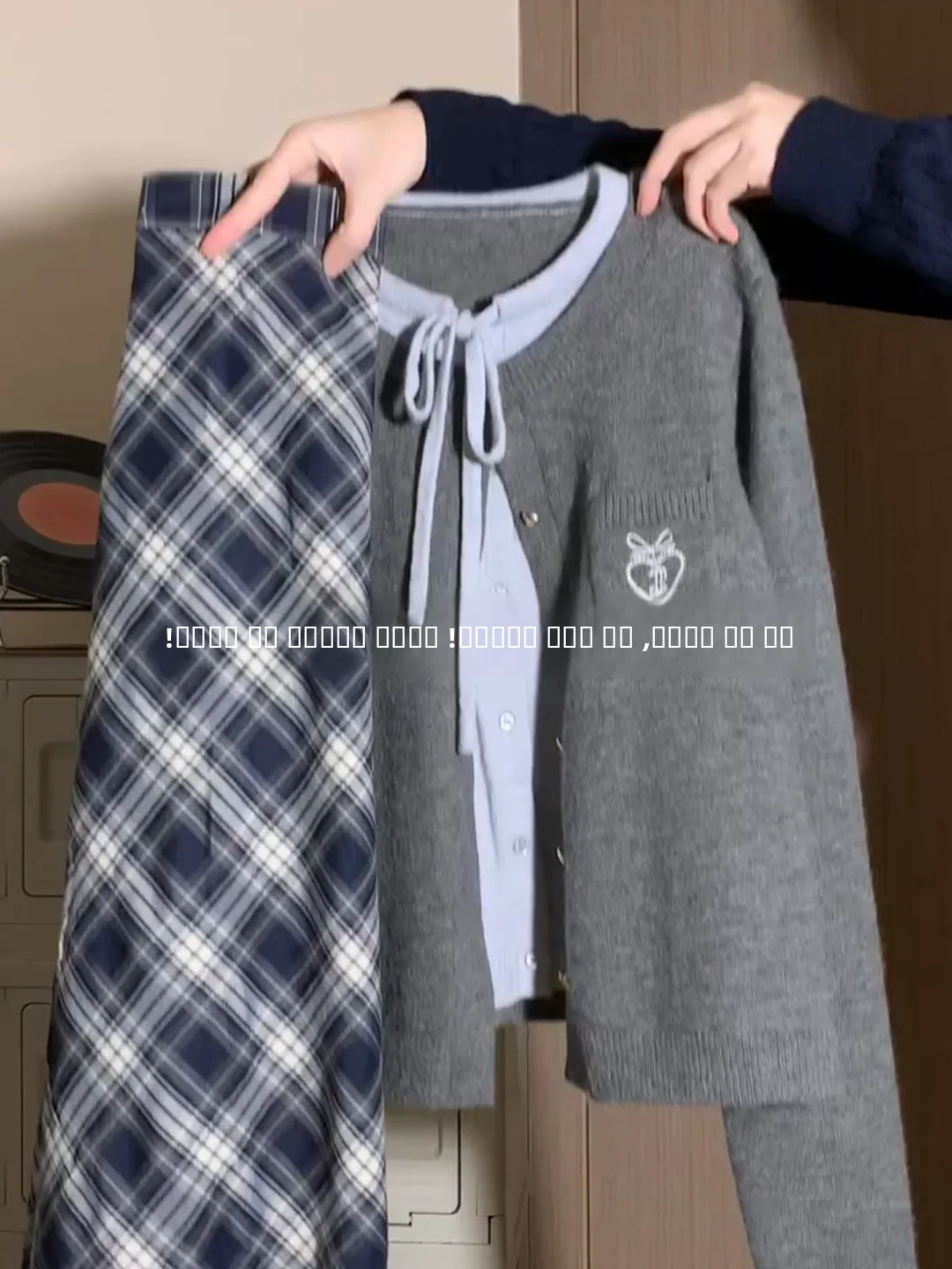 

Korean Design Sense Knitted Sweater Women's Autumn Small Size Embroidered ket Open Cardigan Elely Worn Outer Top