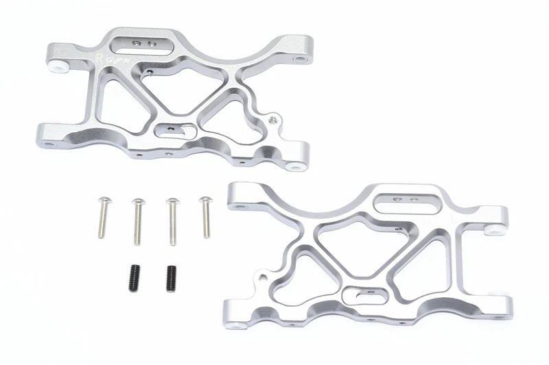 Brazos inferiores traseros de aluminio GPM para curso corto ARRMA Senton 6S Blx Super-Duty