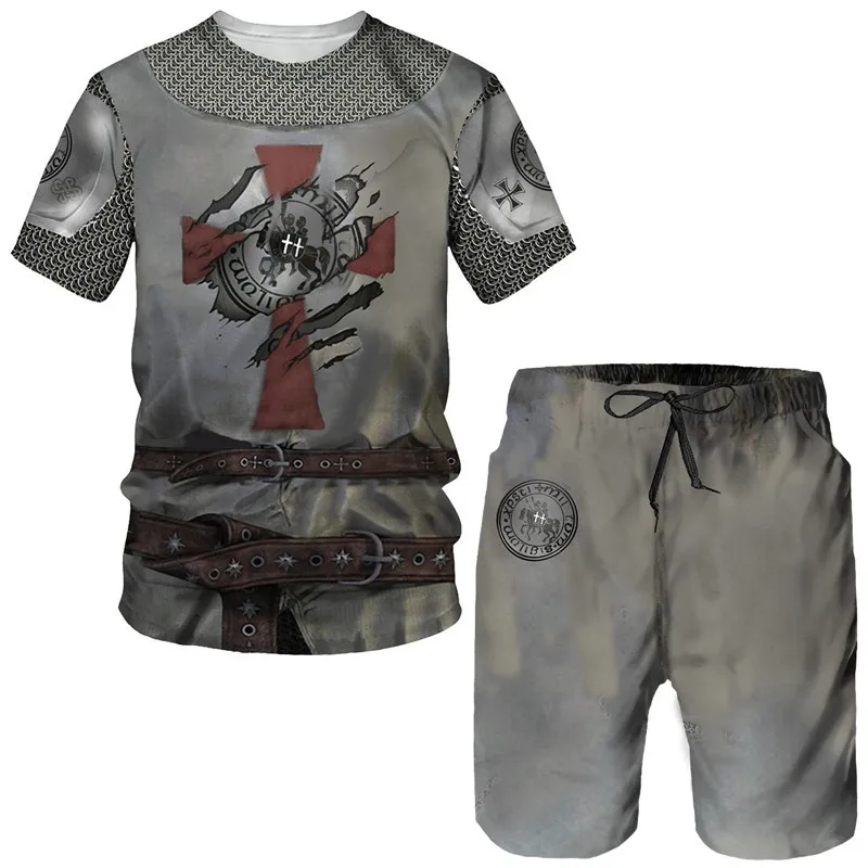 

2025-26, летний новый модный трендовый дизайн, роскошный костюм с 3D принтом, американская уличная дышащая быстросохнущая футболка, комплект с шортами