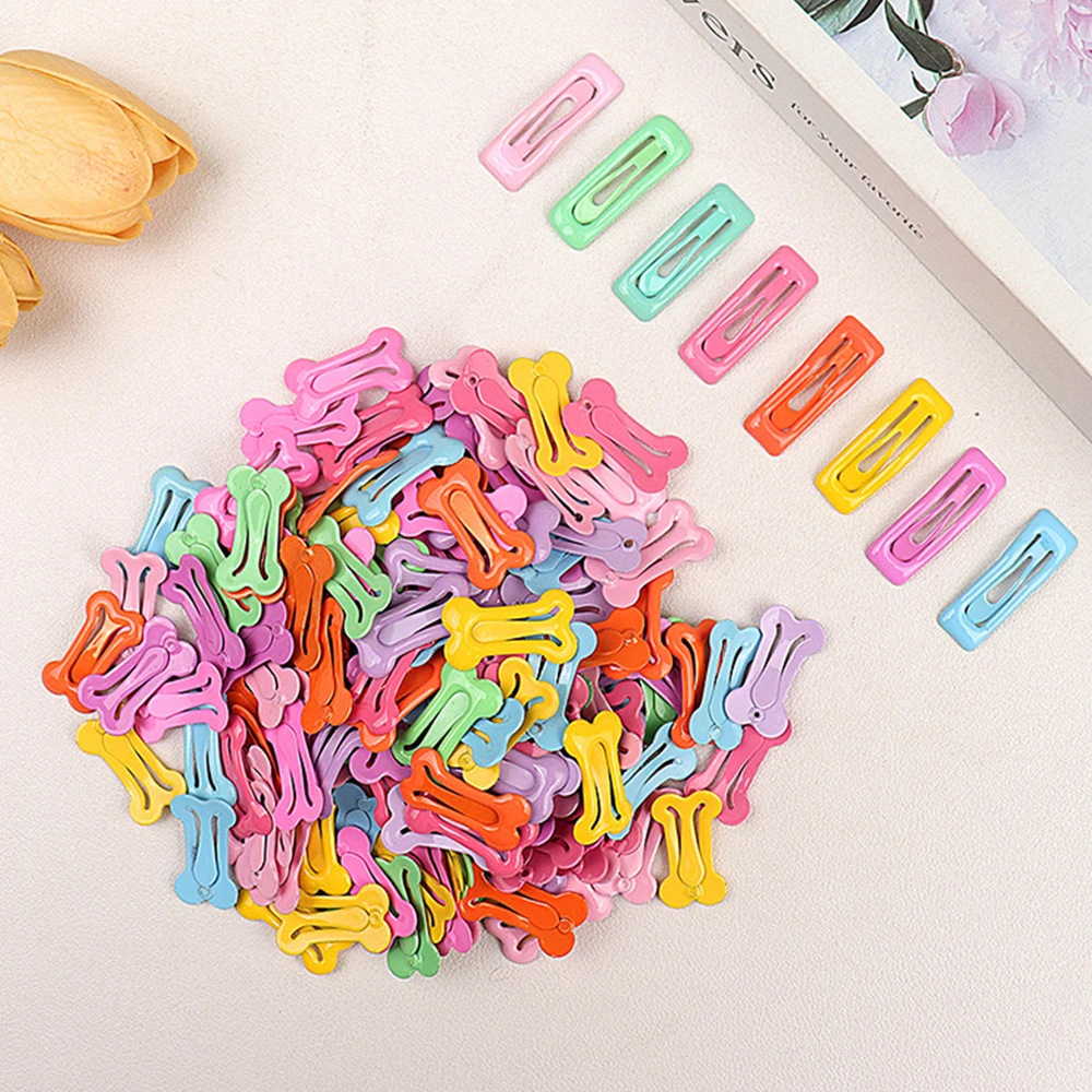 8Pcs Girls Hair Clips BB Candy Color Dripping Hair Clip Cute Princess Barrette Korean Hairpins Headdres Hair Accessories Jewelry