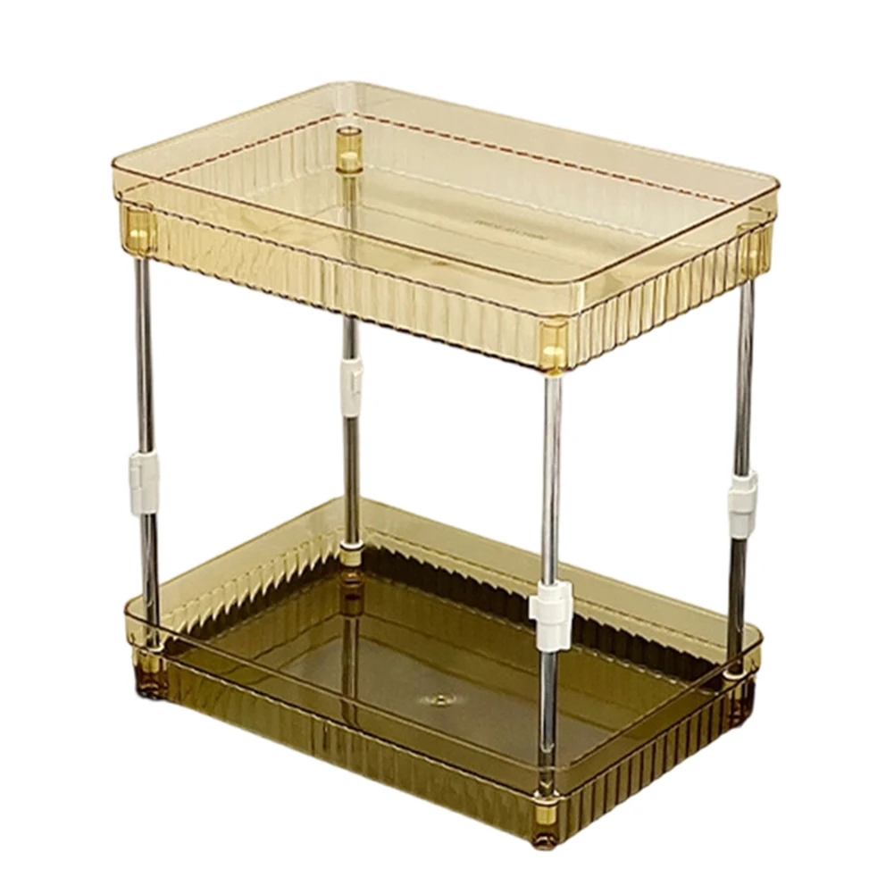 Bathroom Organizer with Multi Layer Countertop Makeup Storage and Skincare Cosmetic Tray Shelf for Better Organization
