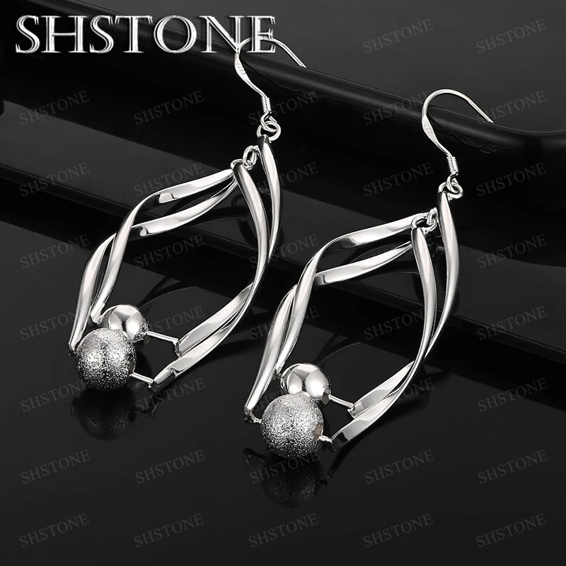 

Fashion 925 Sterling Silver Drop Earring Woman Elegant Delicate Accessories Wedding Party Fine Jewelry Birthday Gift