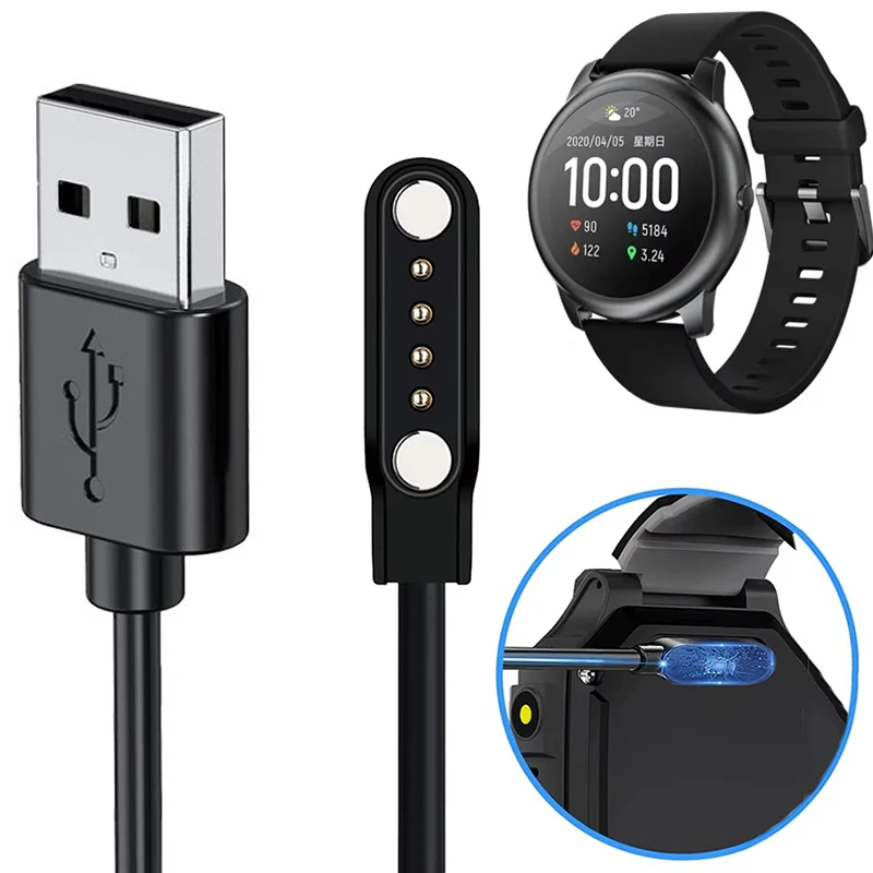 Universal Magnetic Smart Watch Charger Universal 2-Pin/4-Pin Strong Smartwatch Magnetic Organizer USB A Dock Charger Power Line