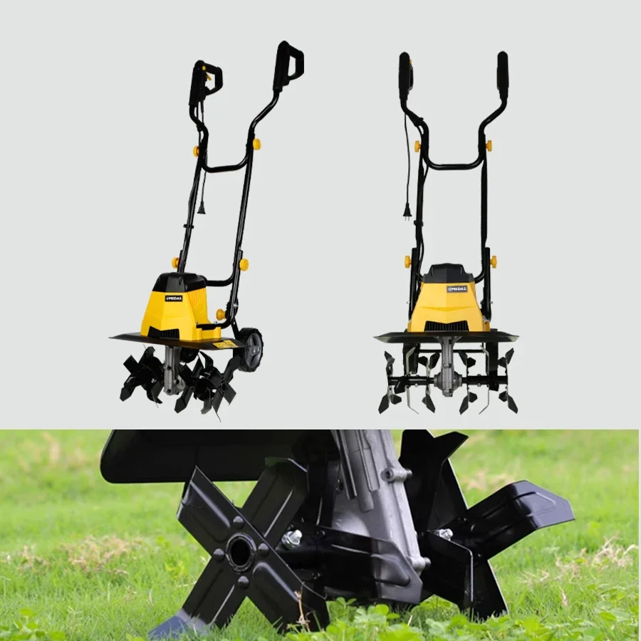 

Electric Loosening Machine Household Microtiller Cultivator Plowing Turning Machine Weed Weeding Turning Machine Rotary Tiller