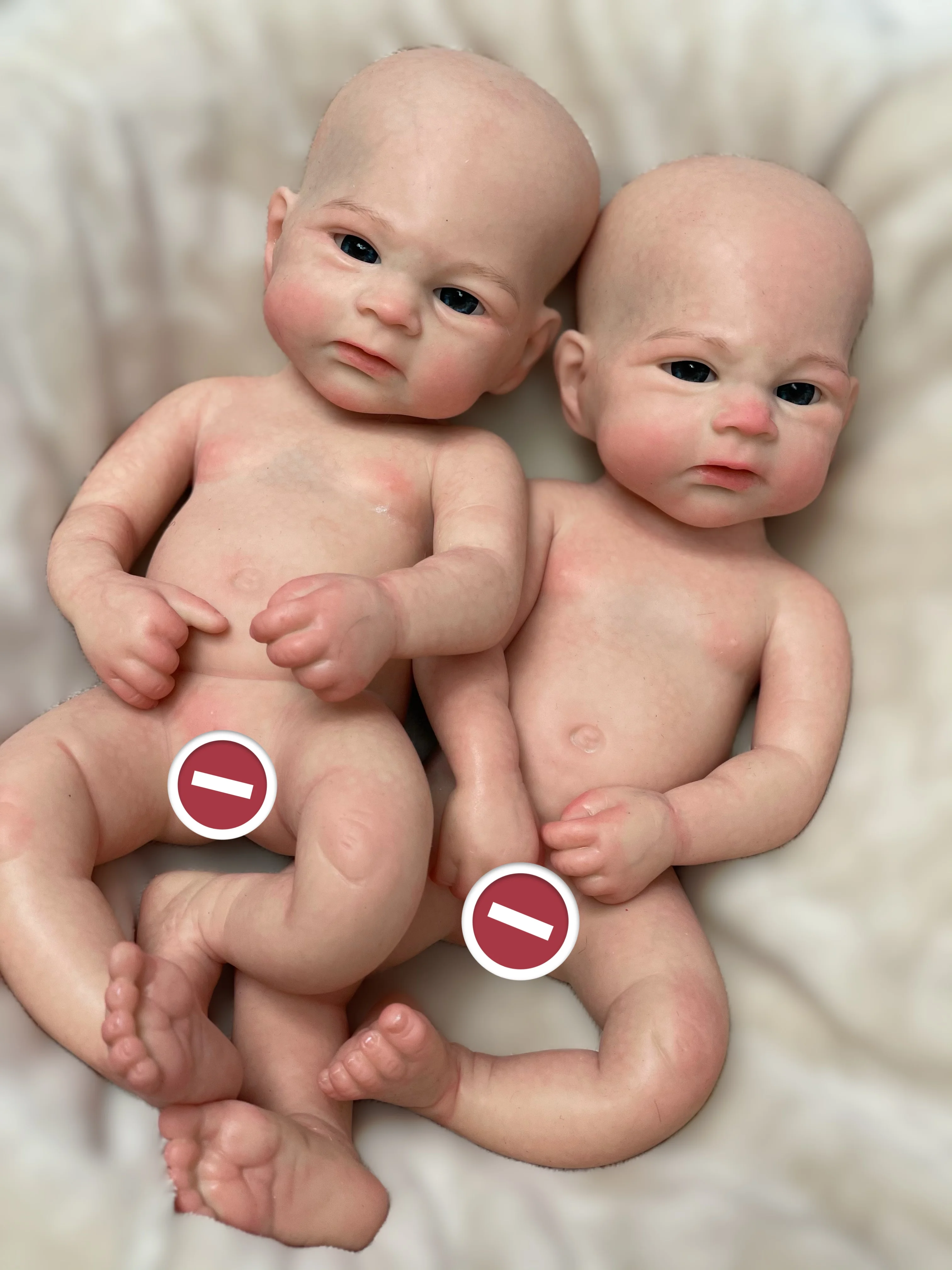 13Inch Vivienne & Elijha Alle Siliconen Herboren Pop Geverfd/Ongeverfd Full Body Siliconen Pasgeboren Baby Poppen Reborn Corpo De Siliconen