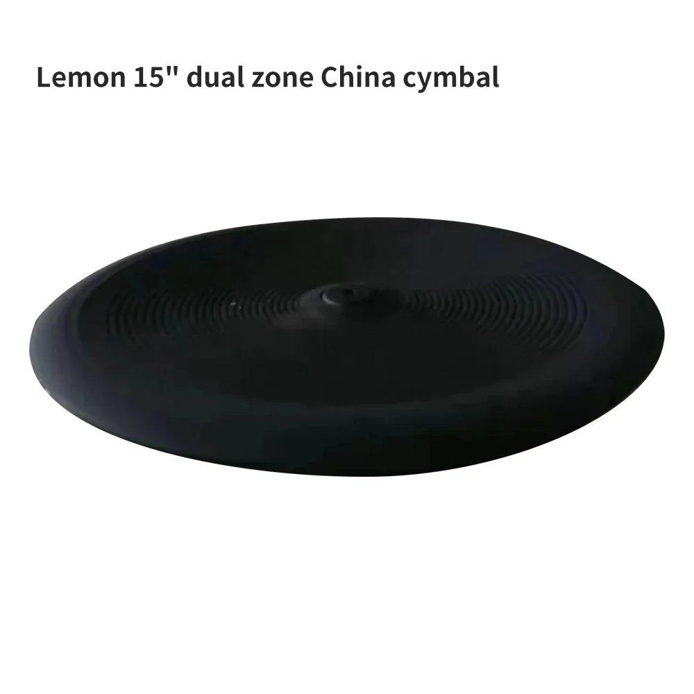 

For Lemon Drum Cymbal 15" China Dual Zone Full Covered with Choke