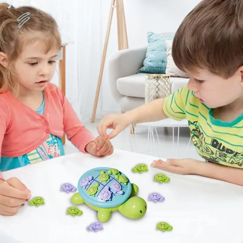 Kids Strategy Board Games Turtle Design Logical Mind Toys Interactive Toys Educational Toys Magnetic Brain Game For Kids Ages 3